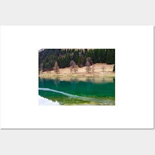 Winter Lake in Chatel Posters and Art